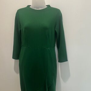 J. Jill Green Sheath Dress with Raglan Sleeves